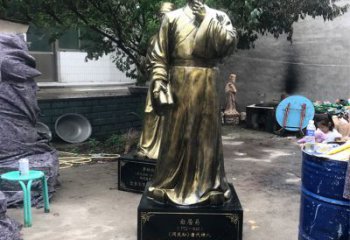 东莞白居易仿铜雕像经典中国古代诗人的艺术再现