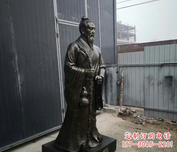 东莞扁鹊人物古代名医铜雕摆件