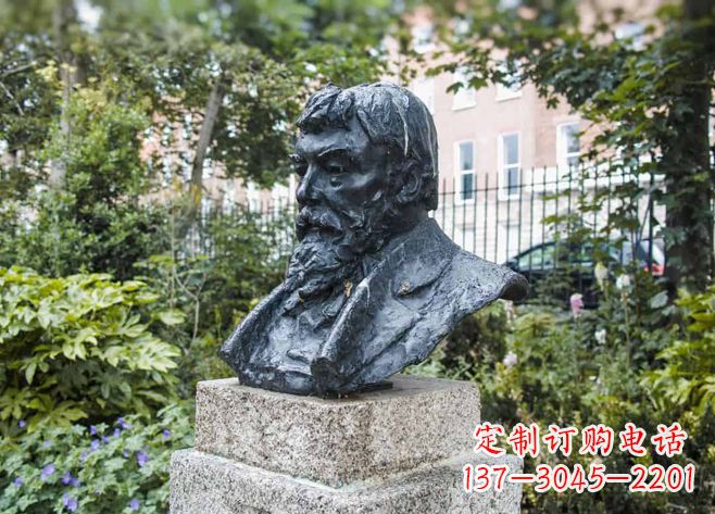 东莞伯特兰·罗素铜雕胸像-世界名人英国著名哲学家雕塑
