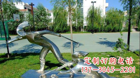 东莞不锈钢冰壶雕塑艺术与运动的完美结合