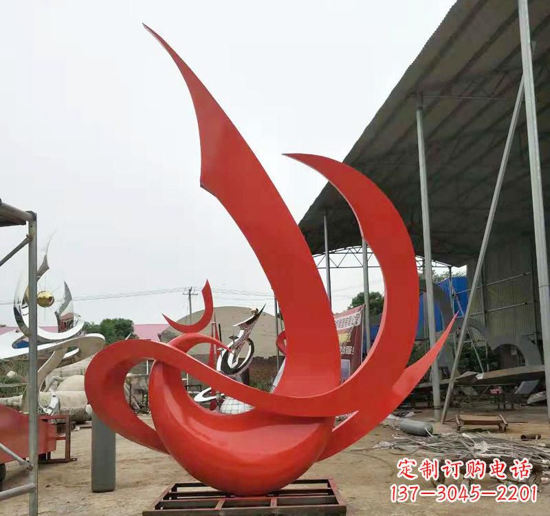 东莞不锈钢彩色凤凰雕塑2