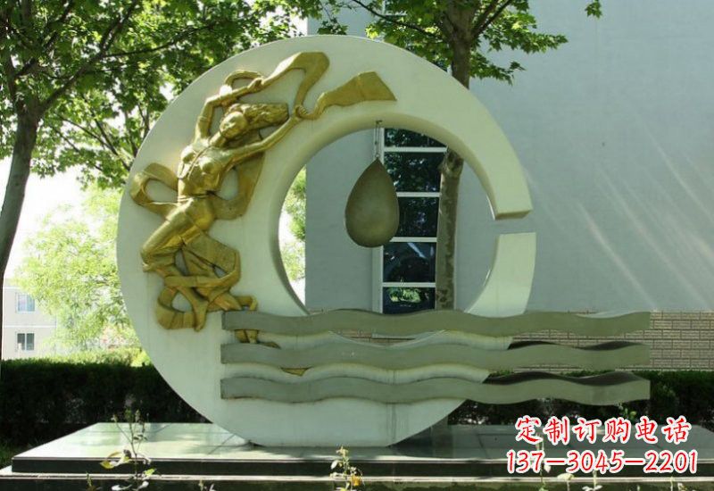 东莞不锈钢嫦娥奔月雕塑