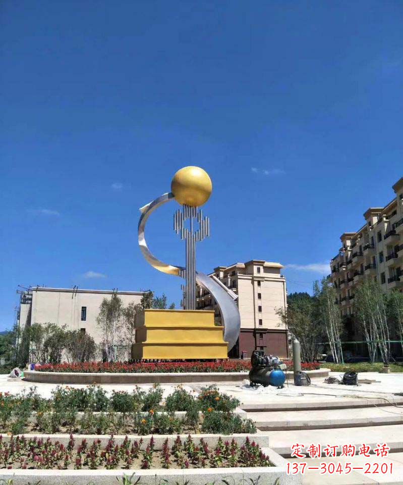 东莞不锈钢成功钥匙雕塑
