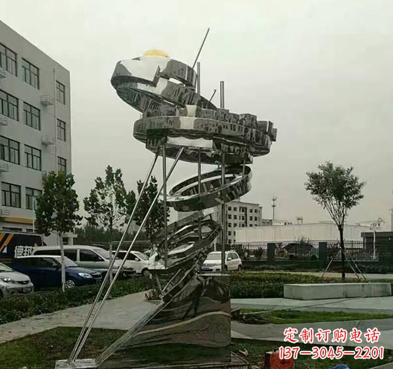东莞不锈钢城市创意大型戒指雕塑