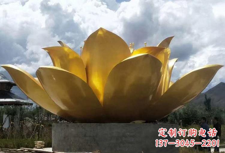 东莞不锈钢城市大型莲花雕塑
