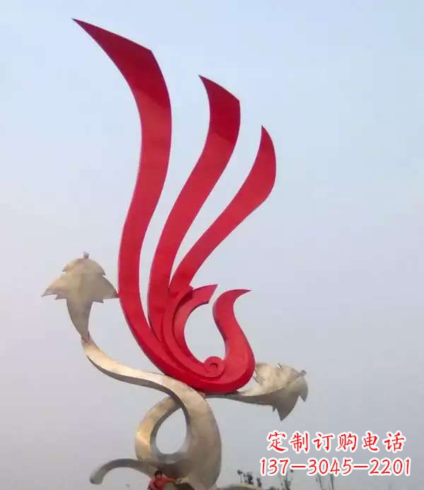 东莞不锈钢城市铁艺凤凰雕塑