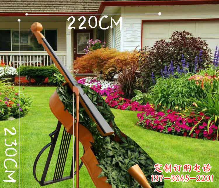 东莞不锈钢抽象大提琴雕塑1