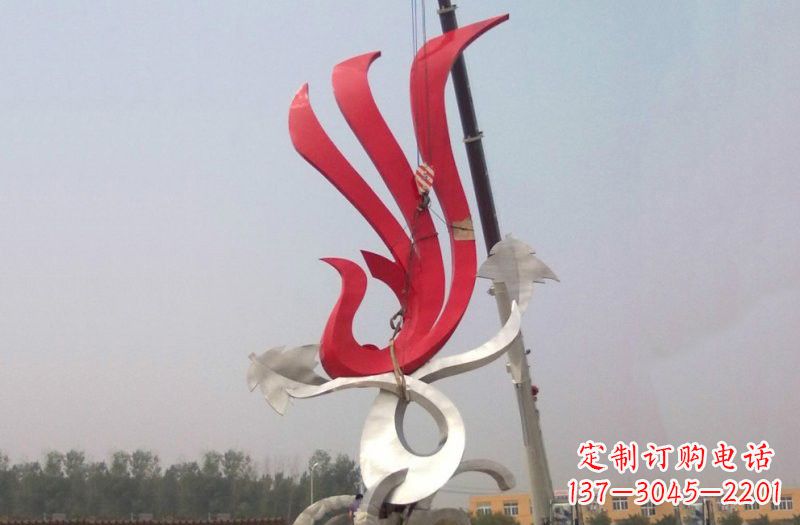 东莞不锈钢抽象凤凰安装