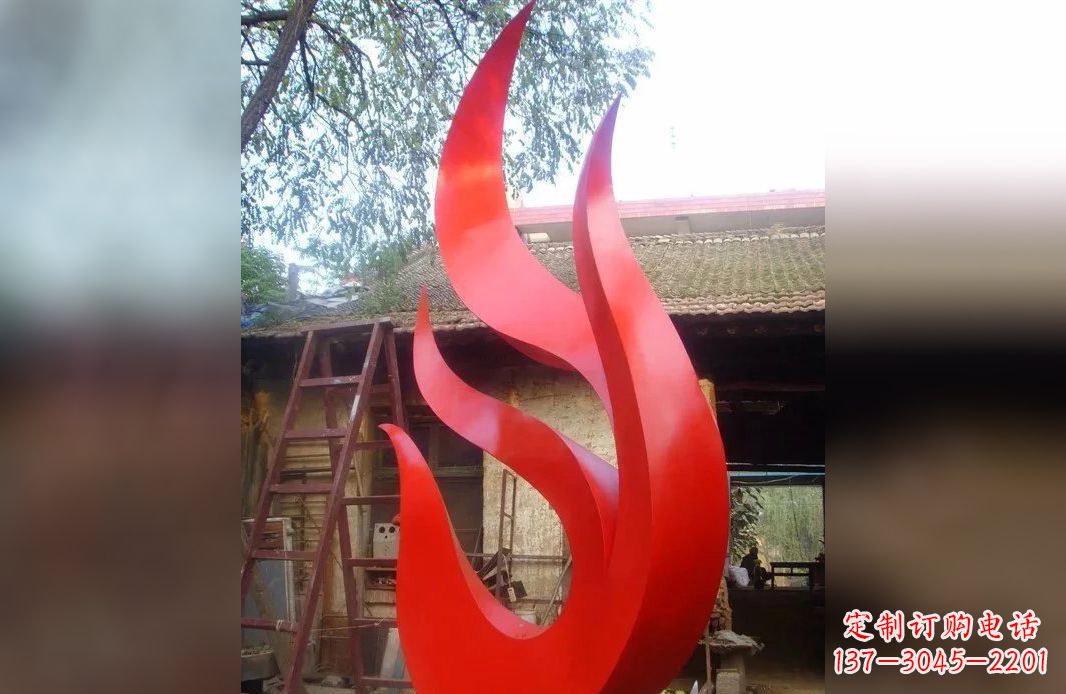 东莞不锈钢抽象凤凰雕塑 (5)