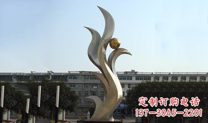 东莞不锈钢抽象鸟类凤凰雕塑