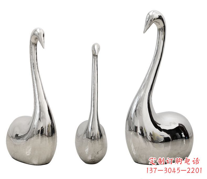东莞不锈钢抽象天鹅雕塑1