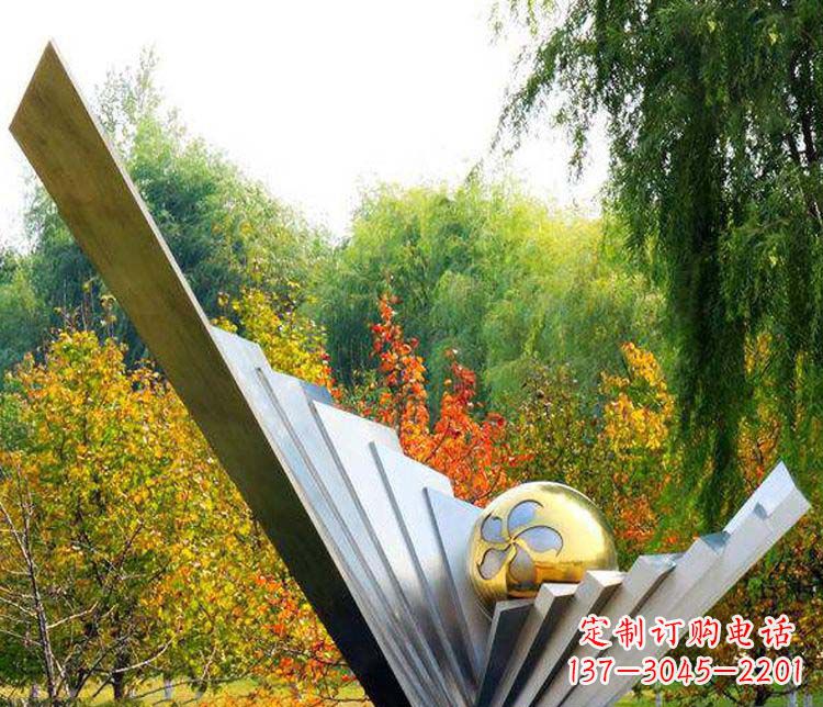 东莞不锈钢大型翅膀景观雕塑