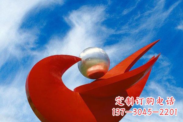 东莞不锈钢大型抽象和平鸽雕塑