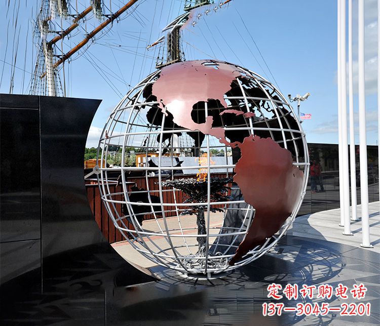 东莞不锈钢大型地球仪雕塑