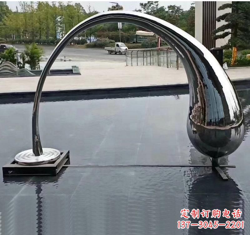 东莞不锈钢大型水滴雕塑让艺术融入生活
