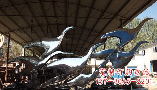 东莞不锈钢大雁雕塑 (2)