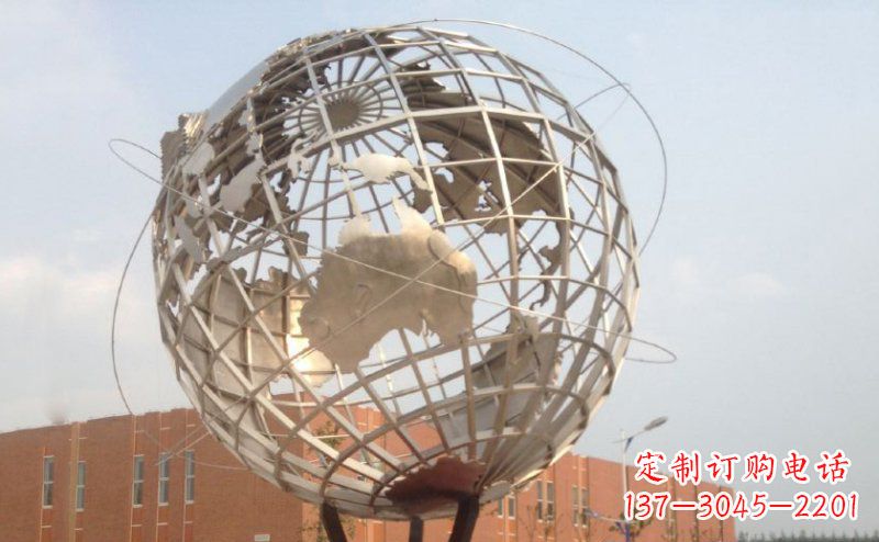 东莞不锈钢地球雕塑 (3)