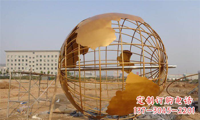 东莞不锈钢地球公园景观雕塑
