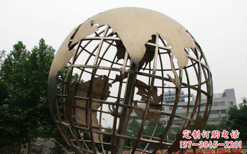 东莞不锈钢地球景观雕塑