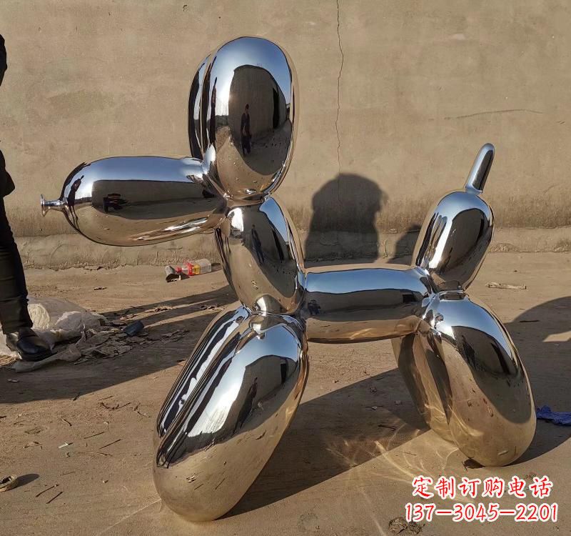 东莞不锈钢电镀动物狗雕塑