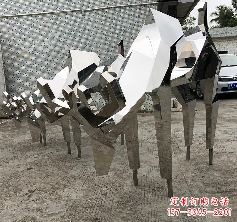 东莞不锈钢动物小鹿雕塑