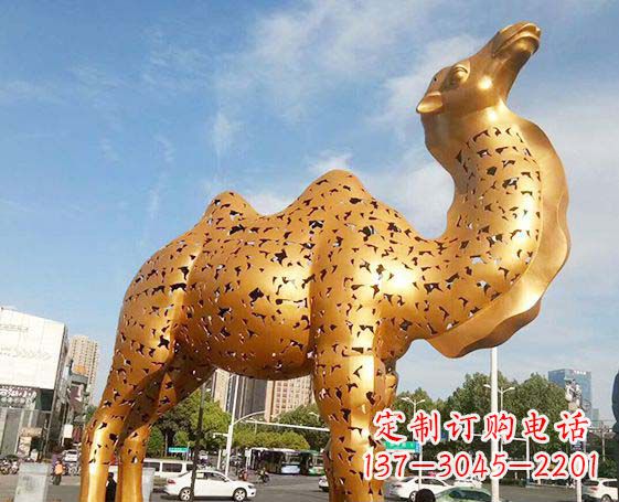 东莞不锈钢锻造骆驼雕塑