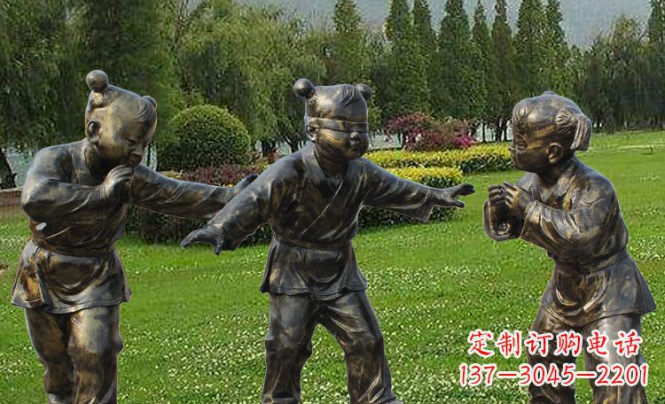 东莞不锈钢儿童戏耍人物雕塑
