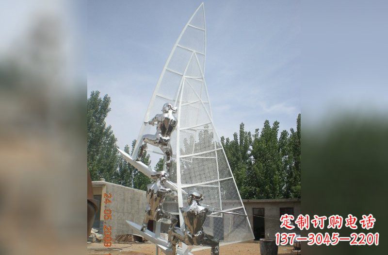 东莞不锈钢帆船比赛雕塑