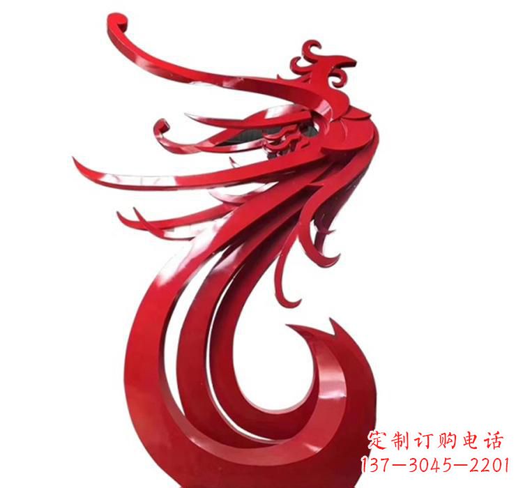 东莞不锈钢凤凰景观雕塑 (2)