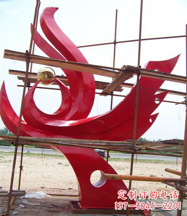 东莞凤凰展翅高飞——不锈钢凤凰明珠广场景观雕塑