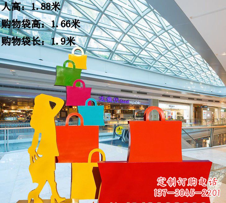 东莞不锈钢购物袋雕塑艺术品的独特之处
