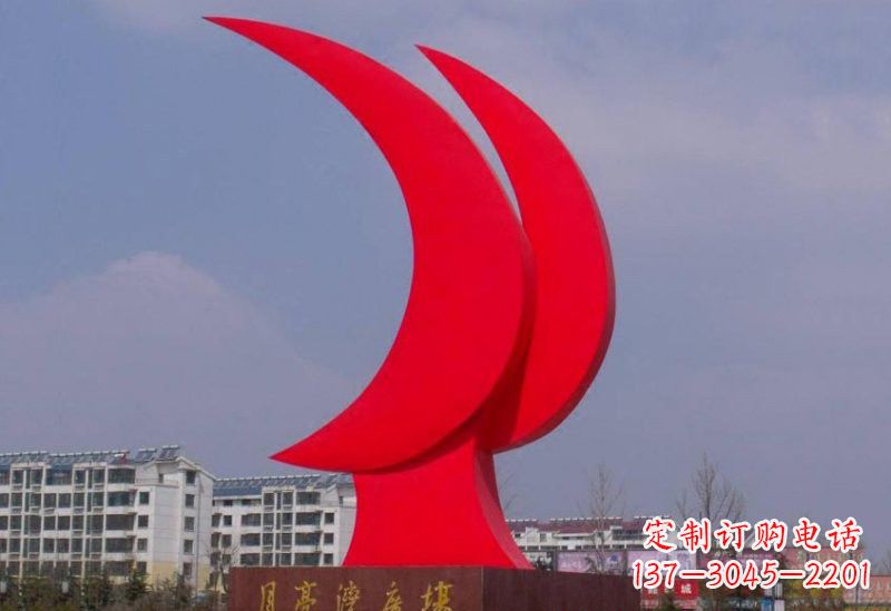 东莞精美的不锈钢月亮雕塑