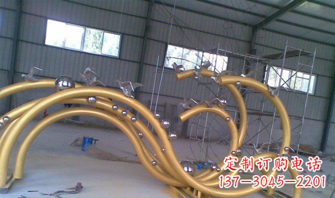 东莞不锈钢海浪海鸥景观雕塑