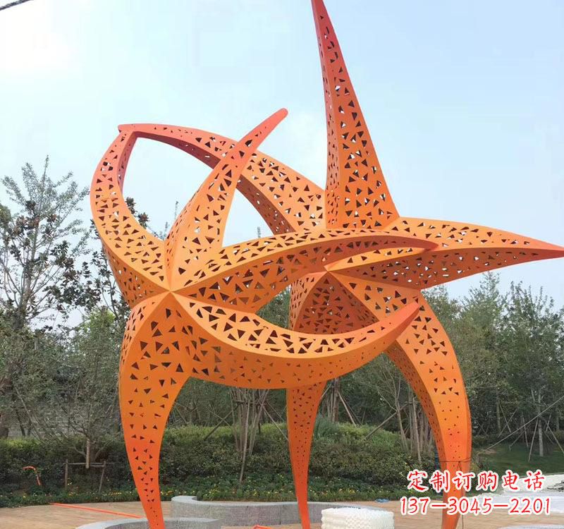 东莞不锈钢海星海洋动物雕塑——美丽的海洋艺术