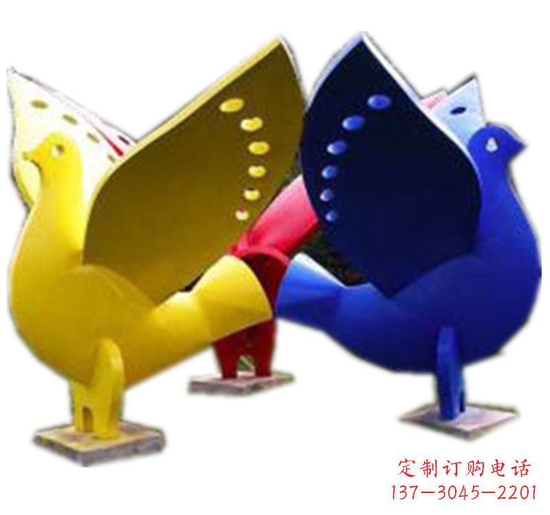 东莞不锈钢制作的和平鸽雕塑