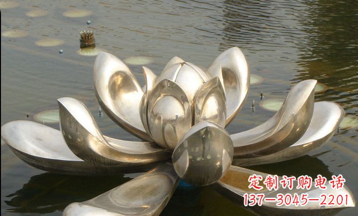 东莞不锈钢荷花雕塑艺术与自然的完美结合