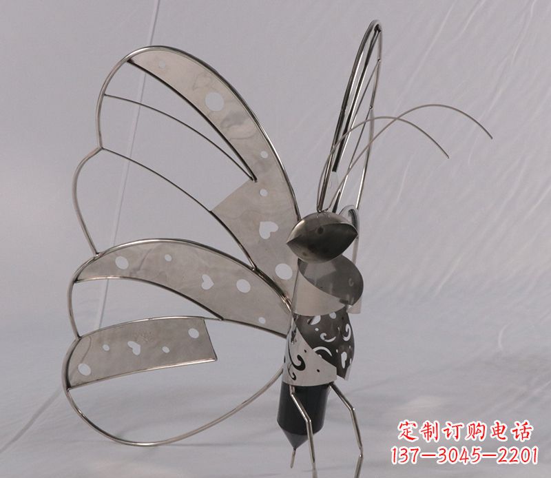 东莞不锈钢蝴蝶细节雕塑