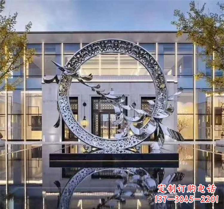 东莞大雁飞翔,不锈钢户外雕塑雍容陈列