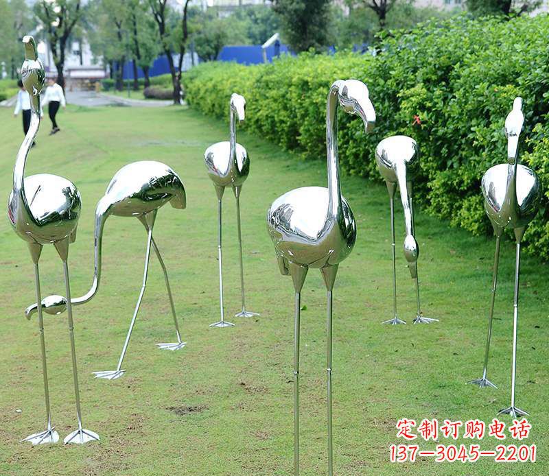 东莞不锈钢火烈鸟雕塑