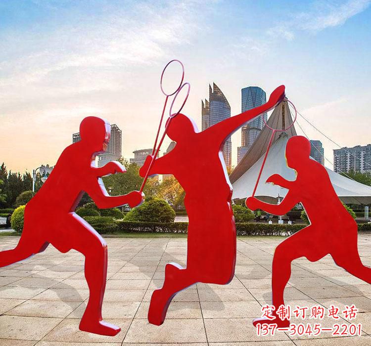 东莞不锈钢羽毛球雕塑艺术与运动的完美结合