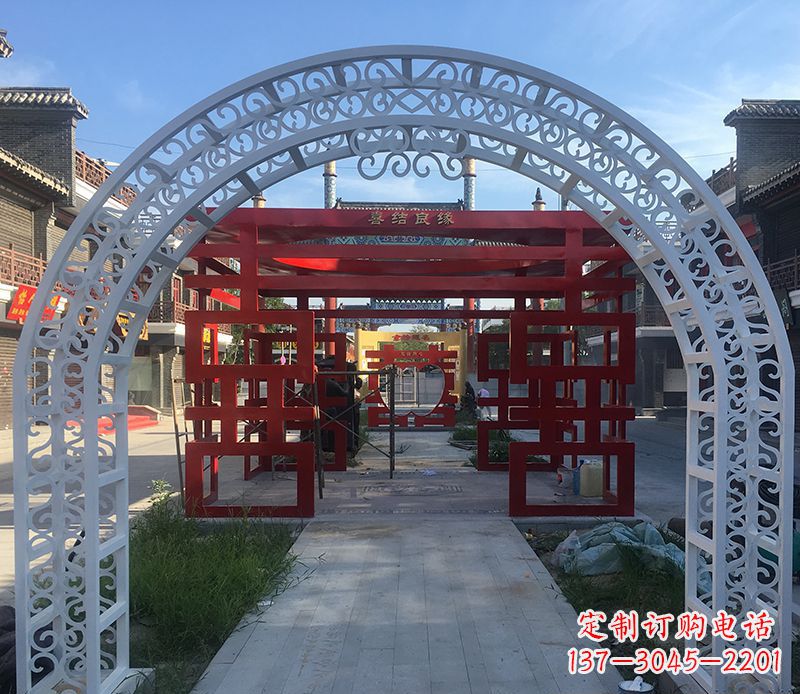 东莞不锈钢拱门雕塑——精美绝伦