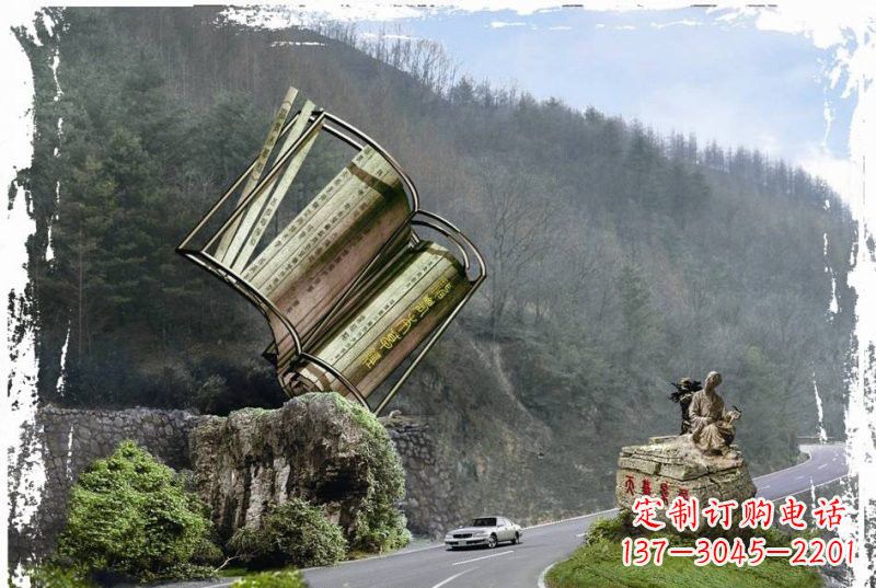 东莞神农本草经竹简雕塑——传承中华文化精髓