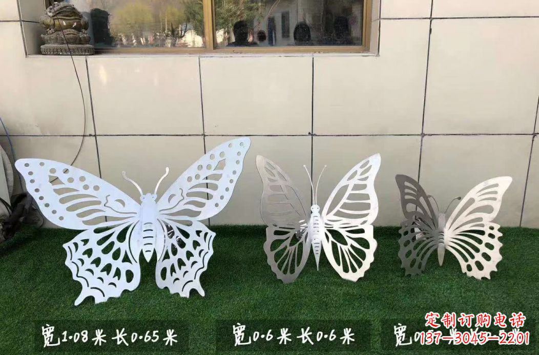 东莞不锈钢镂空蝴蝶公园雕塑——精美绝伦