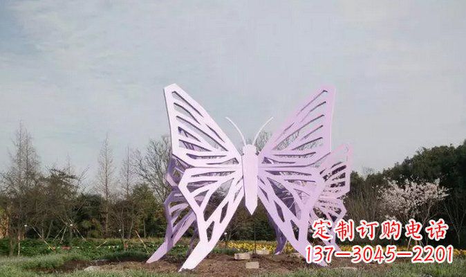 东莞不锈钢蝴蝶雕塑美丽的艺术装点