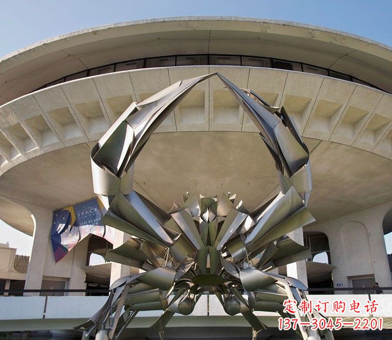东莞不锈钢螃蟹雕塑美观耐候的户外装饰