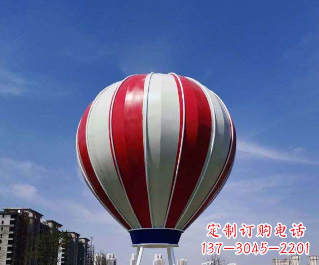 东莞不锈钢热气球雕塑给景观增添精彩