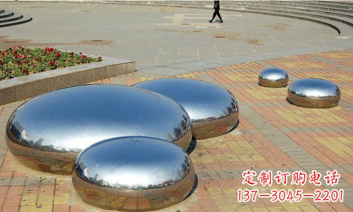 东莞不锈钢水滴雕塑艺术与美的完美结合