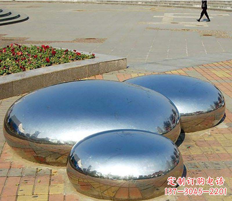 东莞不锈钢水滴校园雕塑