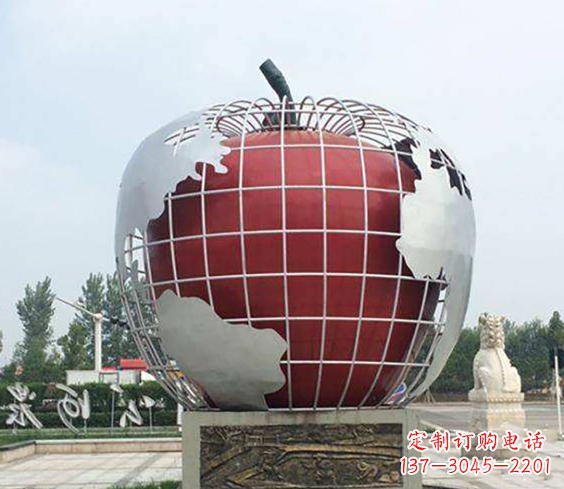 东莞不锈钢水果雕塑