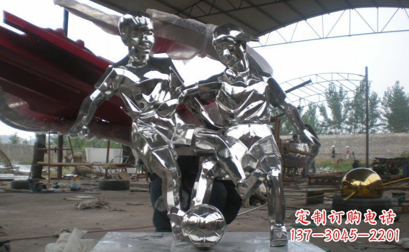 东莞不锈钢足球雕塑